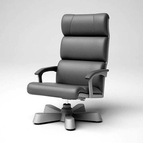 Grey leather office chair 14 am5