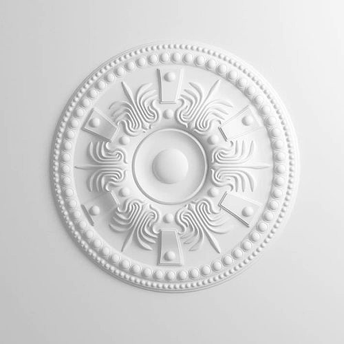 Intricated White Plaster Ceiling Decoration