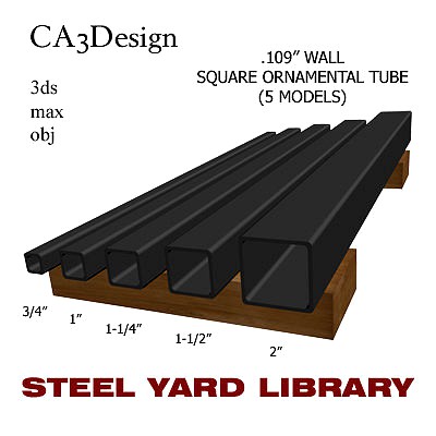 109in Wall Square Ornamental Tube