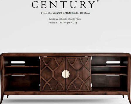 Century Furniture Wilshire Entertainment Console