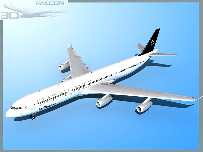 Falcon3D A340-600 Lufthansa Star