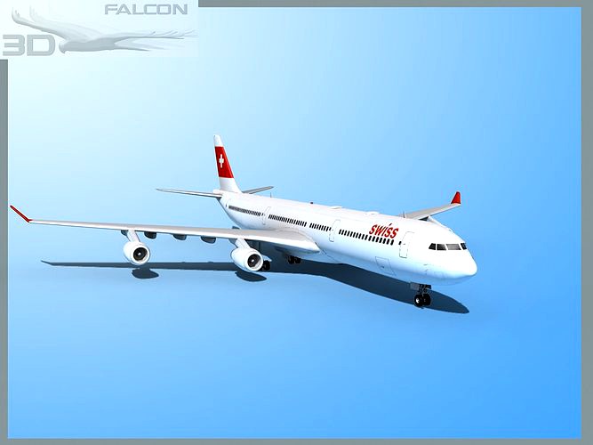 Falcon3D A340-600 Swiss Air