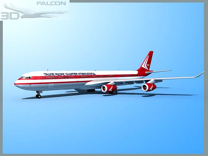 Falcon3D A340-600 Trans Pacific Charter