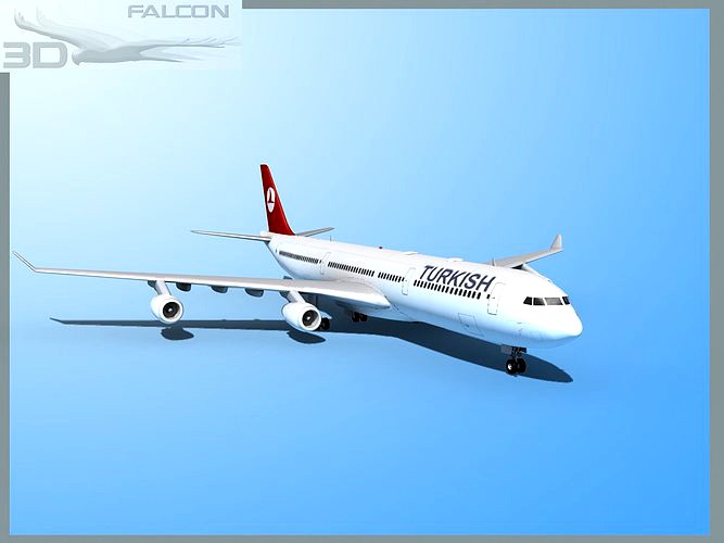 Falcon3D A340-600 Turkish Airlines