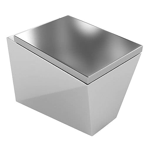 Metallic Square Toilet Bowl