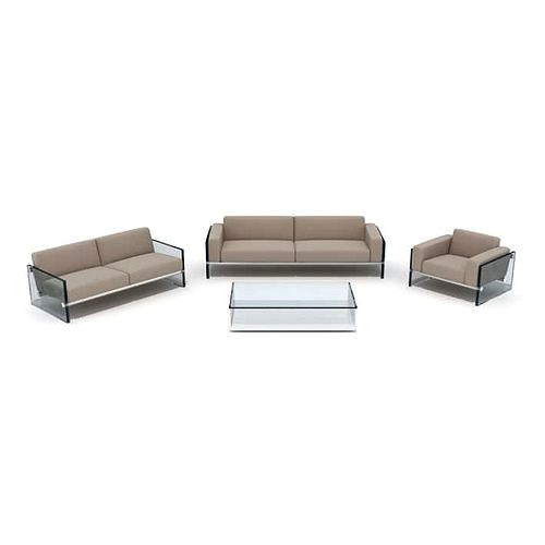 Grey Furniture Set Couch Armchair Table