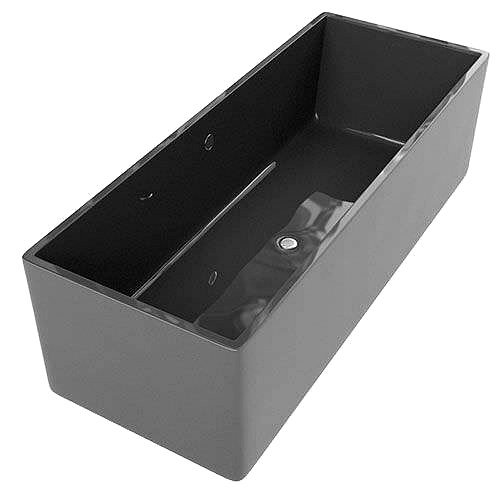 Dark Rectangular Bathtub