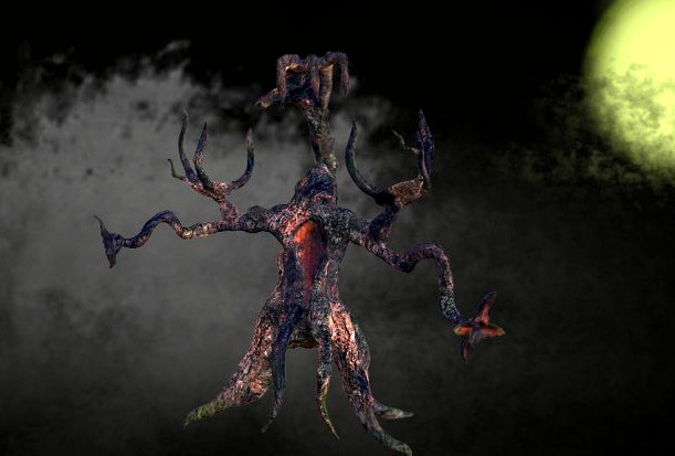 Haunted Tree Character 3D Model
