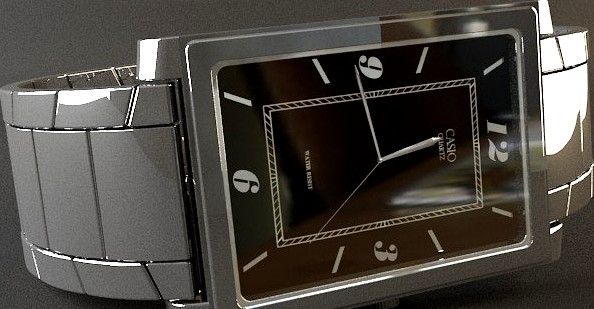 Casio hand watch 3D Model