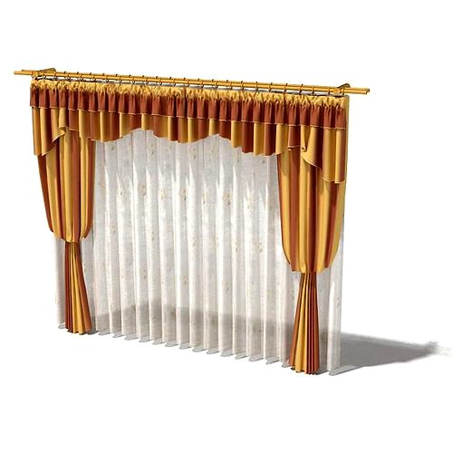Gold Curtain Set