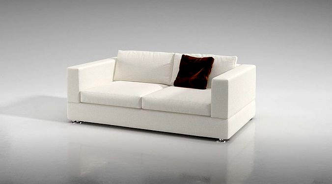 White Comfy Couch