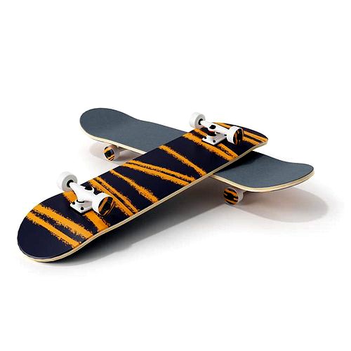 Orange And Black Skateboard