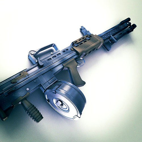 SA80 Machine gun Hi-Res