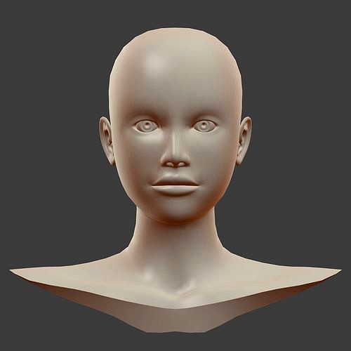 Base Female Head Mesh