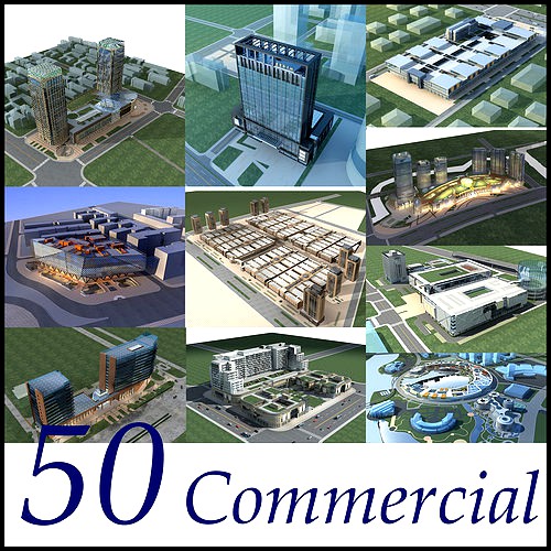 Commercial Building Collection 50 items Vol1