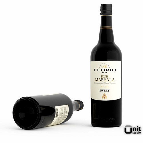Bottle of wine Florio Fine Marsala Sweet