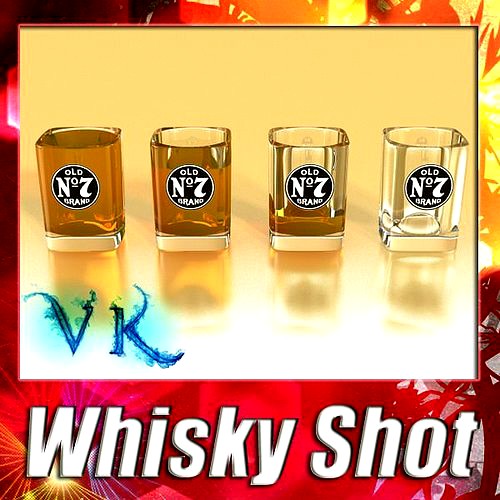 High Detailed Jack Daniels Whisky Shot Glass