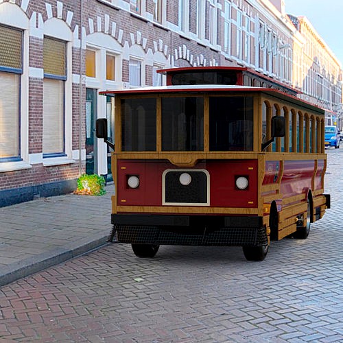 Trolley in obj format