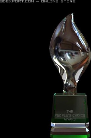 Peoples Choice Award Trophy 3D Model