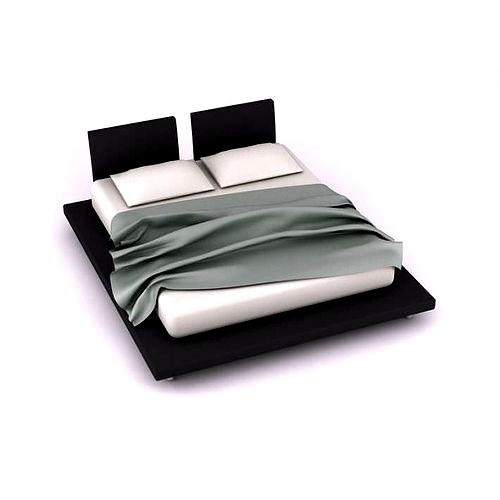 Black Bed Frame With Matress