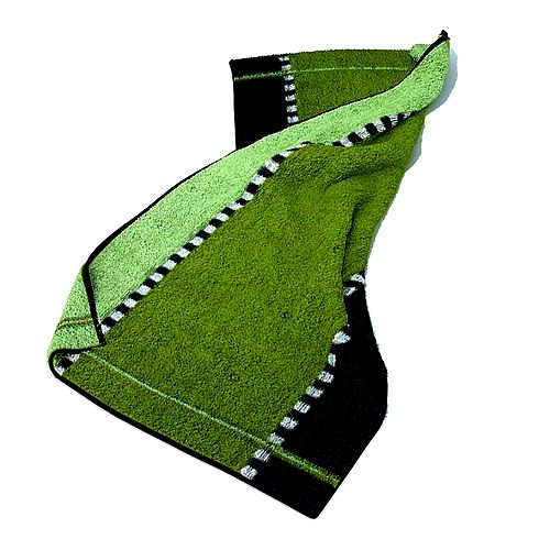 Green And Black Towel