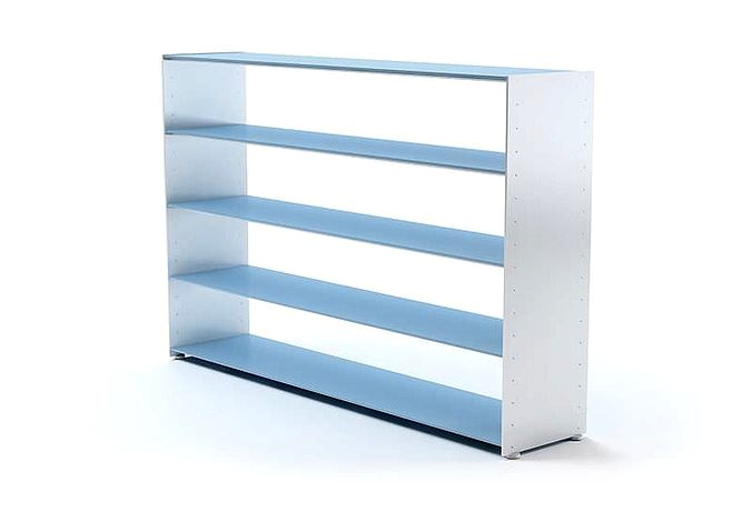 Blue And White Book Shelf