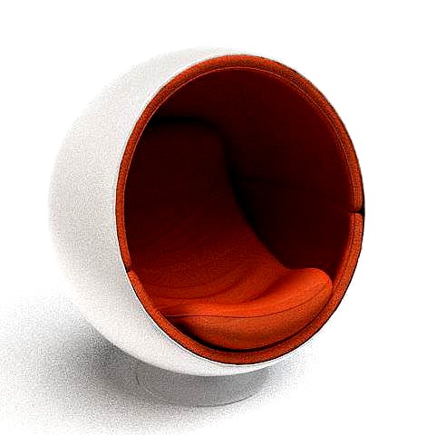 Circular Eggshell Chair
