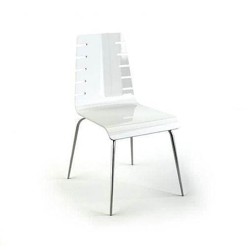 Chair  White And Plastic