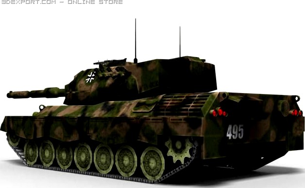 Tank Leopard 1A5 3D Model