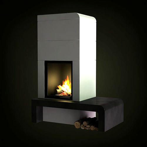 Modern Marble Fireplace