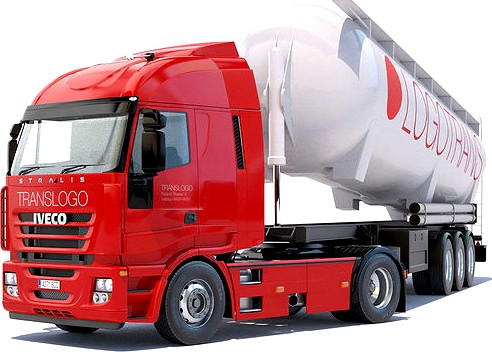 Iveco Stralis with tipping silo
