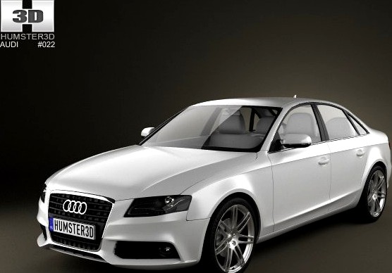 Audi A4 Saloon 2011 3D Model