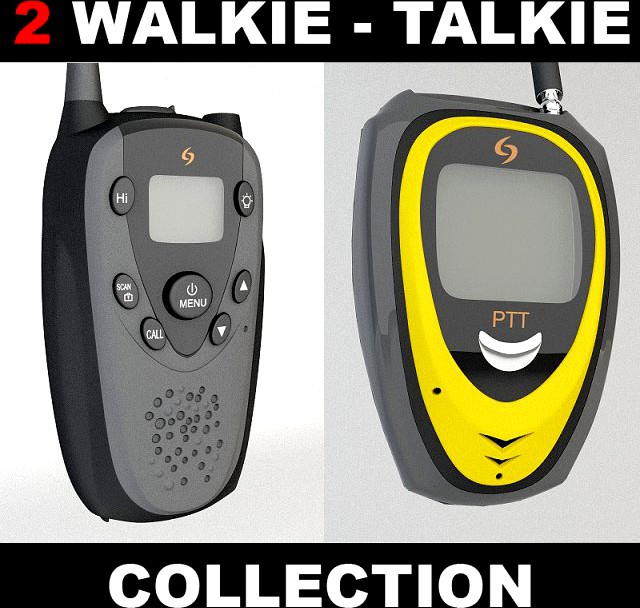 Walkie Talkie Collection 3D Model