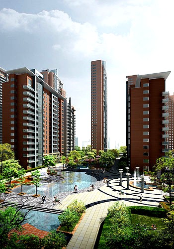 Aristocratic High-rise Buildings with Pool