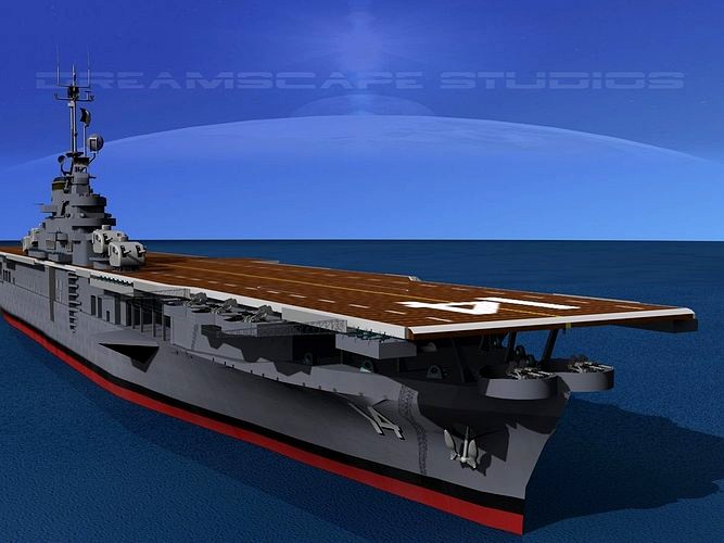 Ticonderoga Class Carrier CV-14 USS Ticonderoga