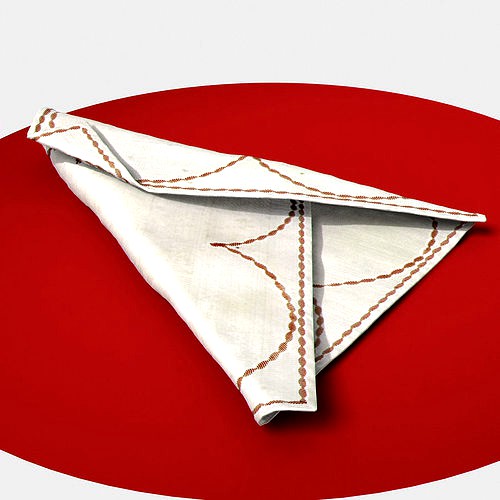 Table serviette foldable