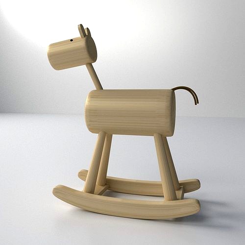 Wood Rocking Horse