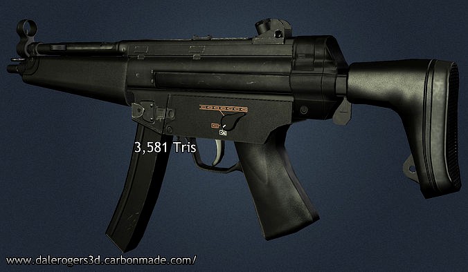 MP5 Game Ready with Textures