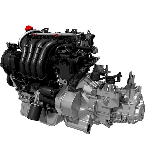 Engine with Transmission