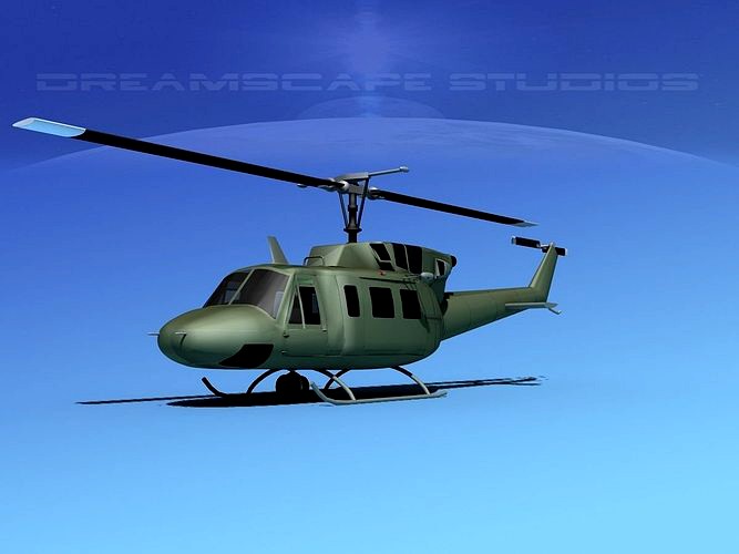 Bell UH-1N Twin Huey Bare Metal