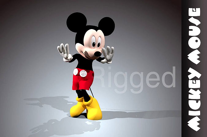 Mickey mouse rigged