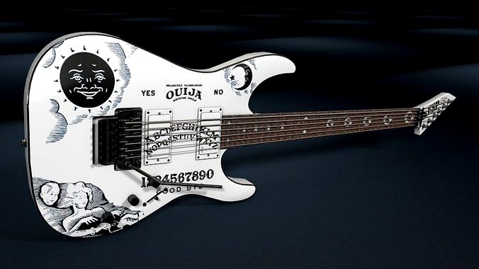 Kirk Hammett - EPS Ouija Guitar White