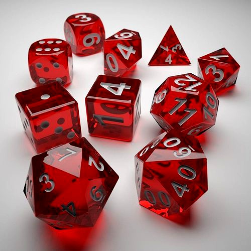 Role Playing Dice - Complete Set - 3D Print Ready