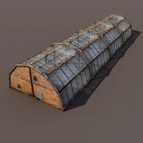 Green House Low poly 3d model