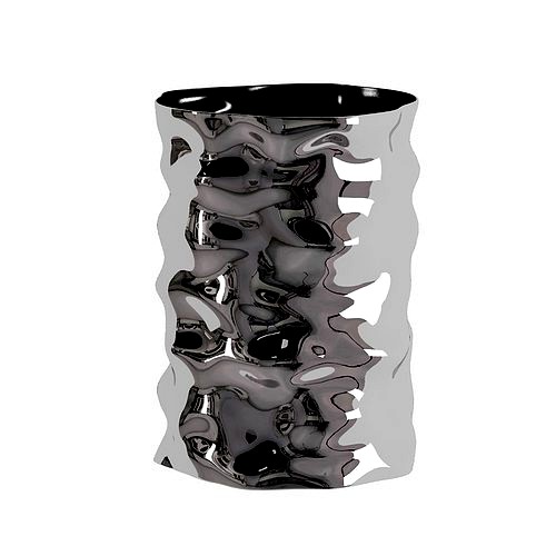 Metal Wave Vase