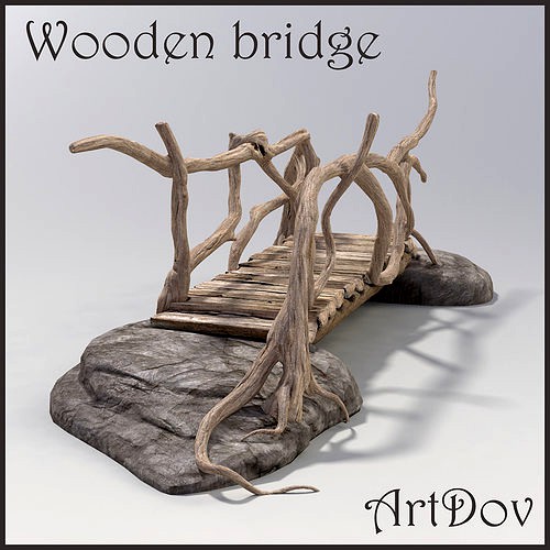 Old wooden bridge
