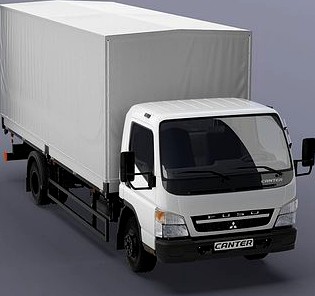 Mitsubishi FUSO Canter with tent body