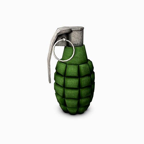 Low Poly Hand Grenade