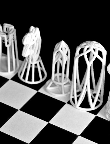 3D printing chessgame designed in Barcelona