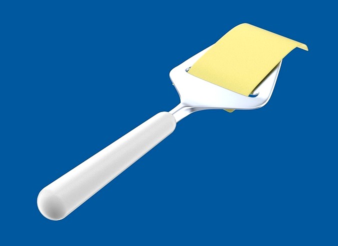 Cheese slicer with cheese slice